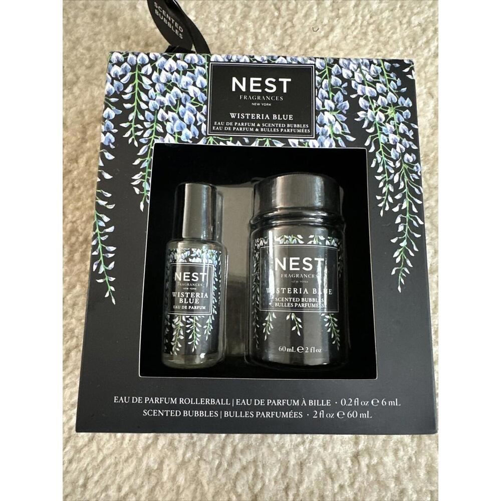 NEST Fragrances Wisteria Blue Eau de Parfum & Scented Bubbles 2 Pcs Gift Set